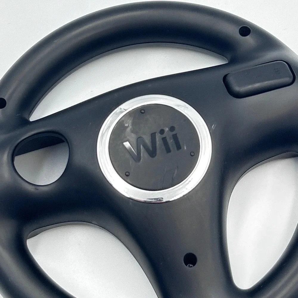 OEM Nintendo Wii Wheel Black RVL-074 Mario Kart Racing Controller Accessory